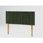 Striped Green Velvet Double Headboard - Aspire