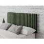 Striped Green Velvet King Size Headboard - Aspire