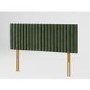 Striped Green Velvet King Size Headboard - Aspire