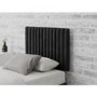 Striped Ebony Velvet Single Headboard - Aspire