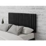 Striped Ebony Velvet Double Headboard - Aspire