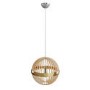 Large Globe Wooden Pendant Light - 45 x 44cm - Georgetown