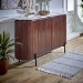 Mango Wood Sideboard With Marble Top & Metal Legs - Opal