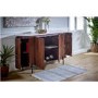 Mango Wood Sideboard With Marble Top & Metal Legs - Opal