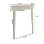 Extra Small & Narrow Taupe Console Table - 75cm - Noa