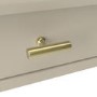 Extra Small & Narrow Taupe Radiator Cover with Brass Handles - 75cm - Noa