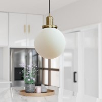 Opal Smooth Glass Ceiling Pendant Light - Salerno