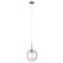 ONLY OPENED- Iridescent Dimpled Glass Pendant Light - Avellino