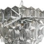 10 Light Smoked Glass Tiered Pendant Chandelier - Forentino