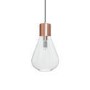 Small Clear Glass Teardrop Pendant Ceiling Light - Sorrento