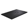 1000x800mm Stone Resin Black Slate Effect  Rectangular Shower Tray with Grate - Sileti