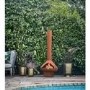 Ivyline Outdoor Fornax Fireplace in Rust