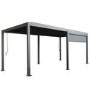 Heavy Duty Aluminium Hot Tub Pergola with Louvred Roof - 6 x 3m