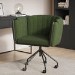 Olive Green Fabric Swivel Office Chair - Orla