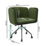 Olive Green Fabric Swivel Office Chair - Orla