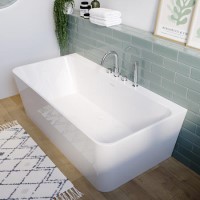 Freestanding Double Ended Back to Wall Bath 1500 x 740mm - Oslo