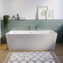 Freestanding Double Ended Back to Wall Bath 1700 x 740mm - Oslo