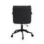 Black Faux Leather Swivel Office Chair - Otis