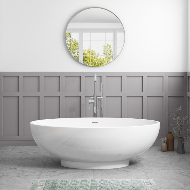 Freestanding Double Ended Bath 1695 x 795mm - Oval