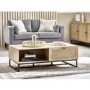 Rectangular Oak Coffee Table with Storage - Padstow