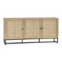 Large Oak Sideboard with Rattan Doors - Padstow