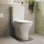 Close Coupled Rimless Open Back Toilet with Soft Close Seat - Palma