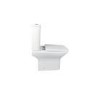 Close Coupled Rimless Open Back Toilet with Soft Close Seat - Palma