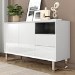 Large White Gloss Sideboard with Drawers - Paloma