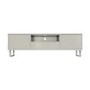 Large Beige Gloss TV Stand with Storage - TV's up to 77" - Paloma