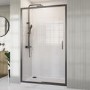 1000mm Gunmetal Grey Sliding Shower Door 8mm Glass - Pavo