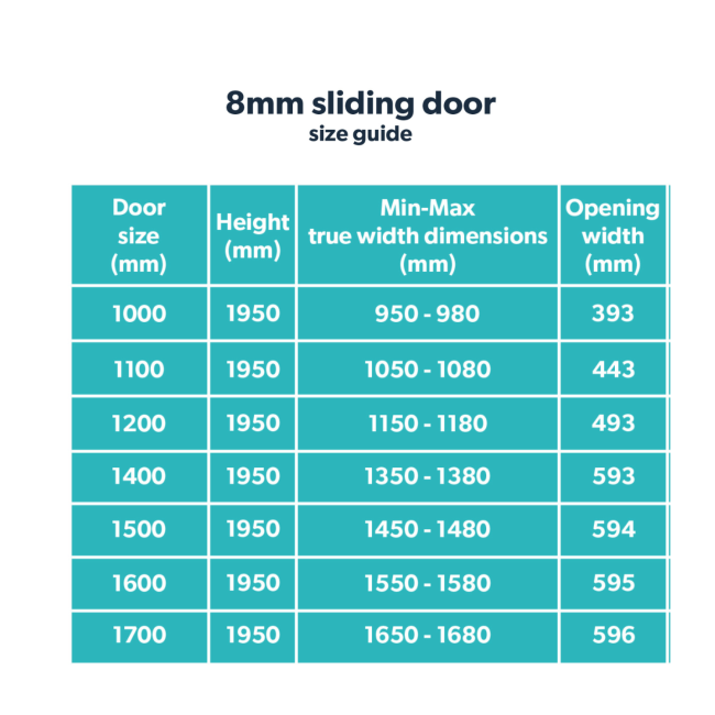 1000mm Gunmetal Grey Sliding Shower Door 8mm Glass - Pavo