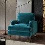 Teal Velvet Armchair - Payton