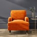 Orange Velvet Armchair - Payton