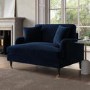 Navy Velvet Love Seat - Payton