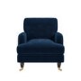 Navy Velvet Armchair - Payton