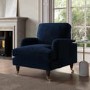 Navy Velvet Armchair - Payton