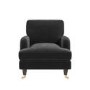 Dark Grey Velvet Armchair - Payton