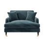 Blue Velvet Love Seat - Payton