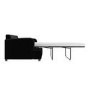 Black Velvet Pull Out Sofa Bed - Seats 2 - Payton