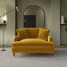 Mustard Velvet Love Seat - Payton