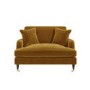 Mustard Velvet Love Seat - Payton