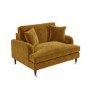 Mustard Velvet Love Seat - Payton