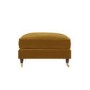 Large Mustard Velvet Footstool - Payton