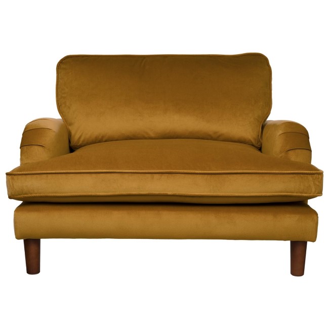 Pet Sofa Bed in Mustard Velvet - Suitable for Dogs & Cats