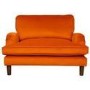 Pet Sofa Bed in Orange Velvet - Suitable for Dogs & Cats