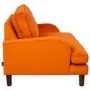 Pet Sofa Bed in Orange Velvet - Suitable for Dogs & Cats