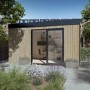 Insulated Wooden Garden Room - 2.5m x 4.6m - Lusso