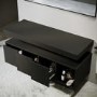 1200mm Black Wall Hung Countertop Shelves - Porto