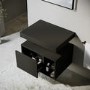 600mm Black Wall Hung Countertop Shelves - Porto