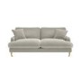 Beige Fabric 3 Seater Feather Filled Sofa - Payton Premium